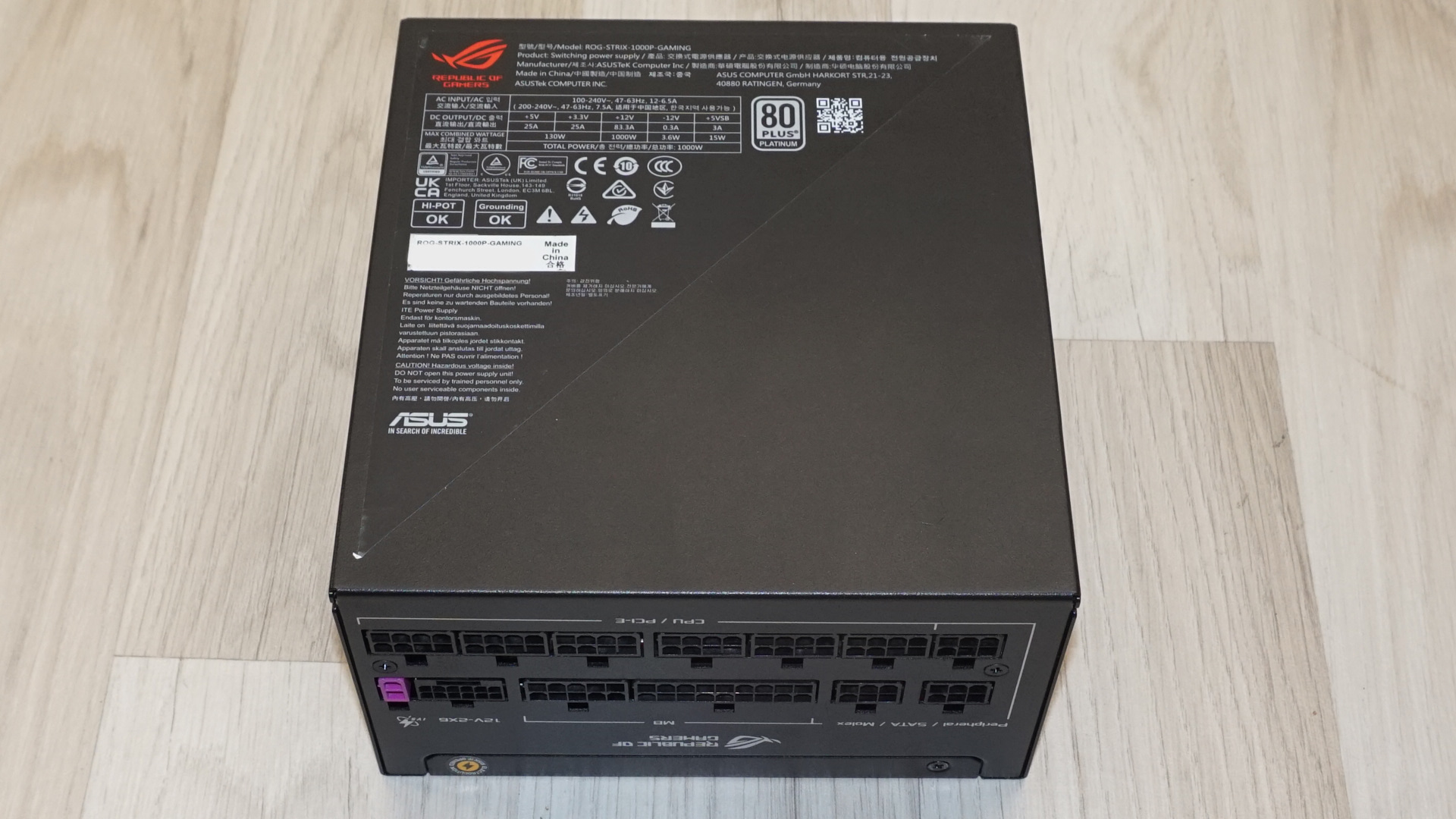 Asus ROG Strix 1000W Platinum PSU