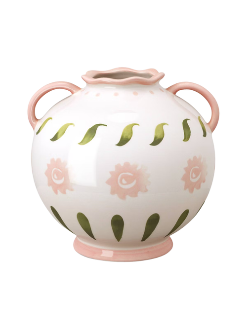 Painted Ceramic Jug Vase 