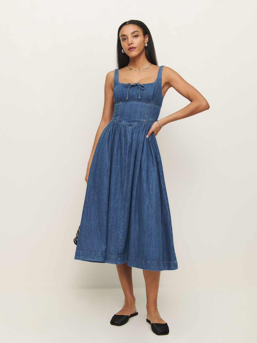 Balia Denim Midi Dress