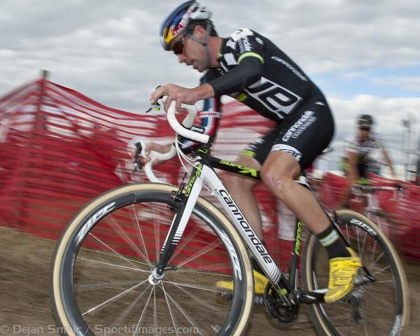 Johnson during the early moments of the race