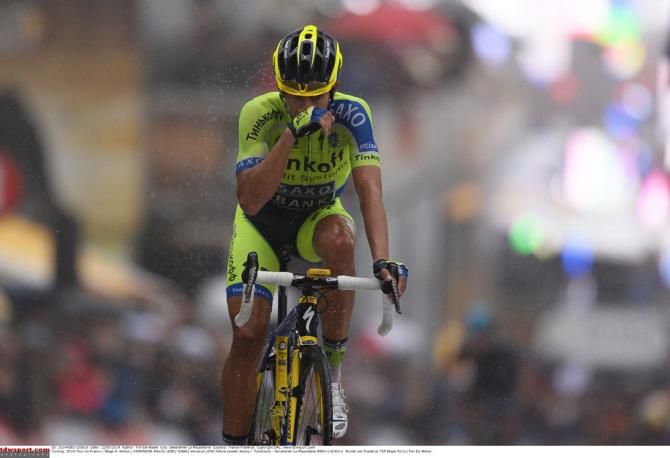 Alberto Contador (Tinkoff-Saxo) put time into his rivals on stage 8