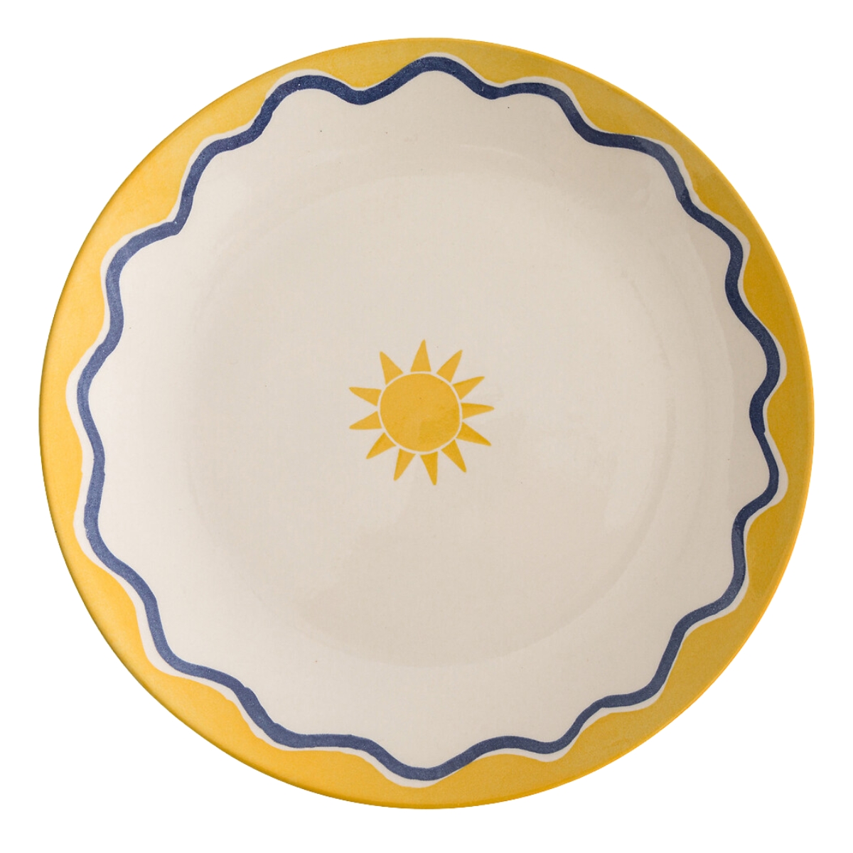 4 Olympe Sun Earthenware Plates