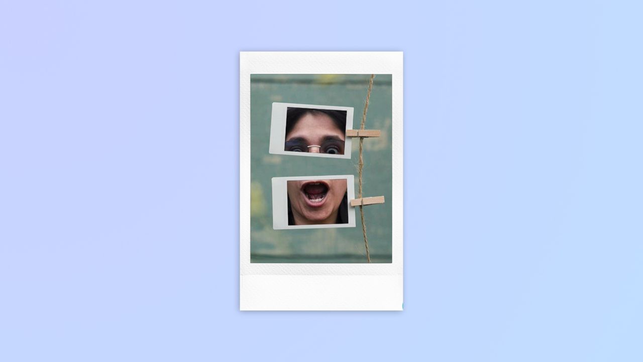 Instant photo prints taken on a Fujifilm Instax mini LiPlay Plus hybrid instant camera