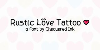 Free tattoo fonts: Rustic Love Tattoo