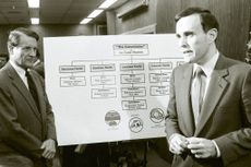 Rudy Giuliani and FBI Director William Webster 