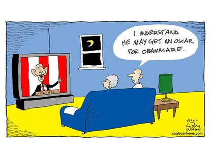 Obamacare cartoon Obama Oscars