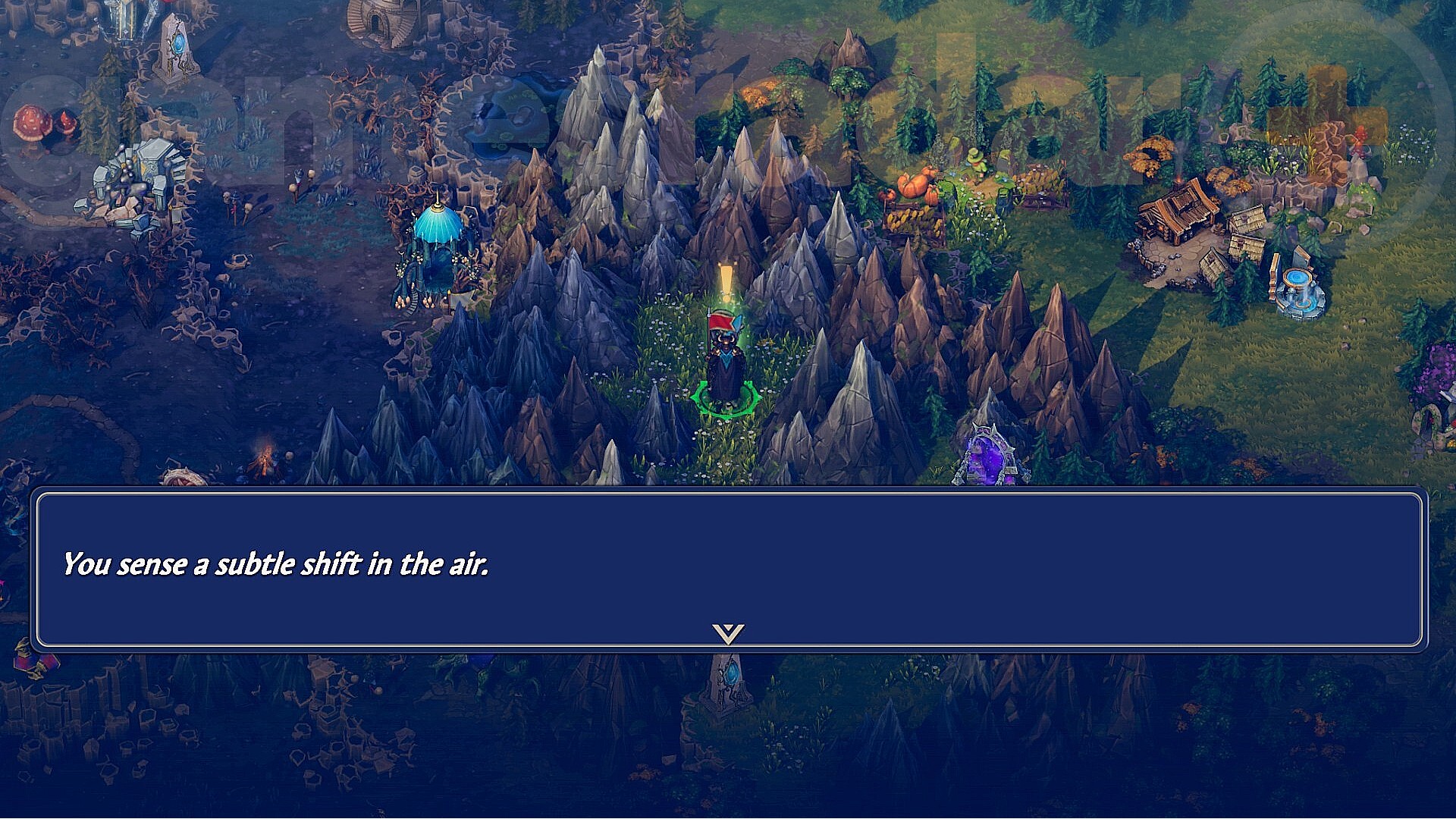 The air shifts around the Heroes of Might and Magic Shard of Serenity.