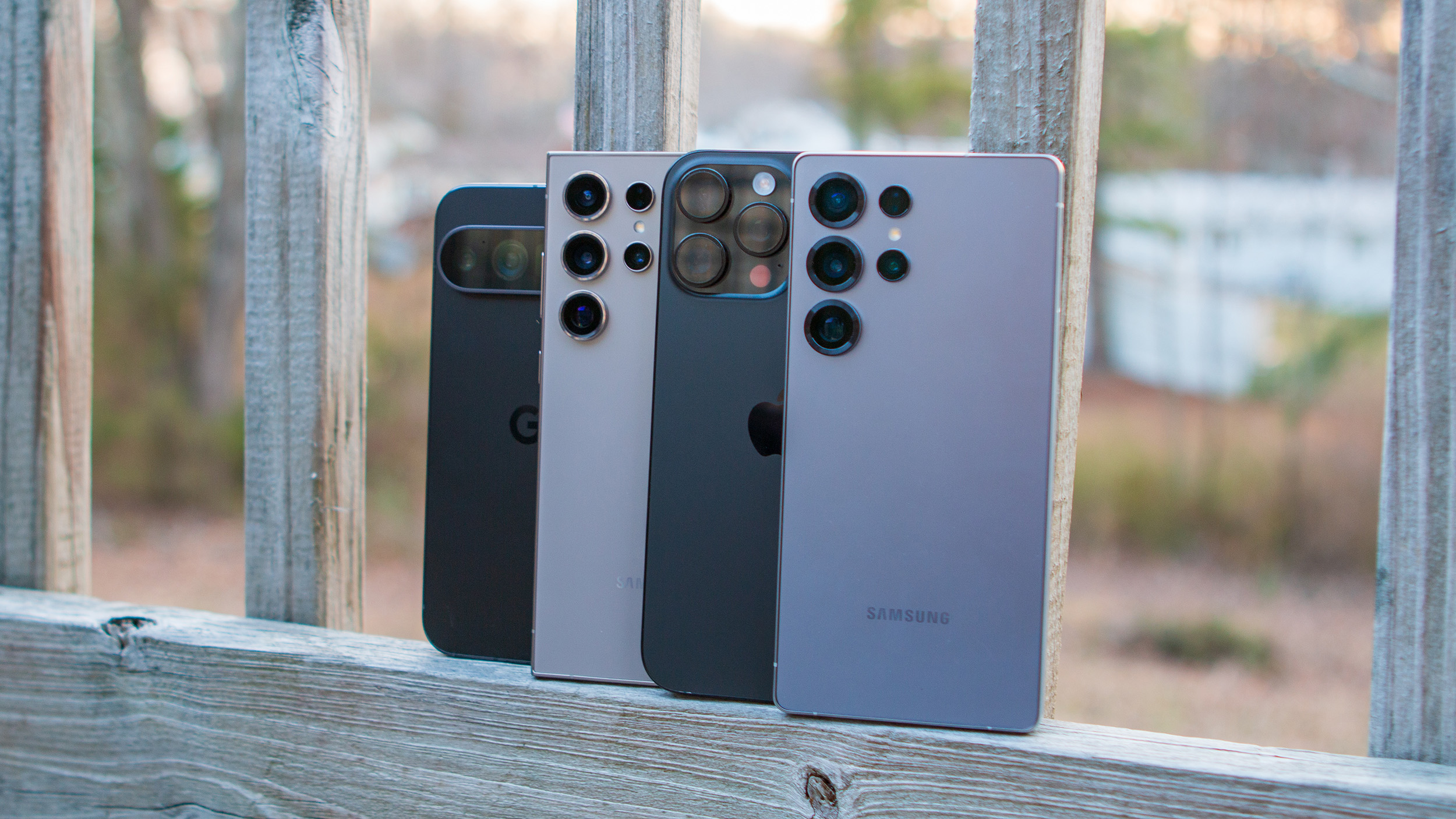 Samsung Galaxy S25 Ultra with the iPhone 16 Pro Max, Galaxy S24 Ultra, and Pixel 9 Pro