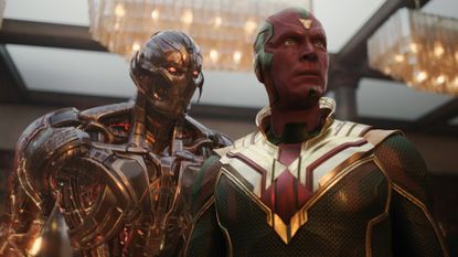 Ultron standing menacingly behind Vision in VisionQuest