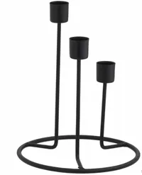 Wilko Triple Taper Candle Holder Black | £4 at Wilko