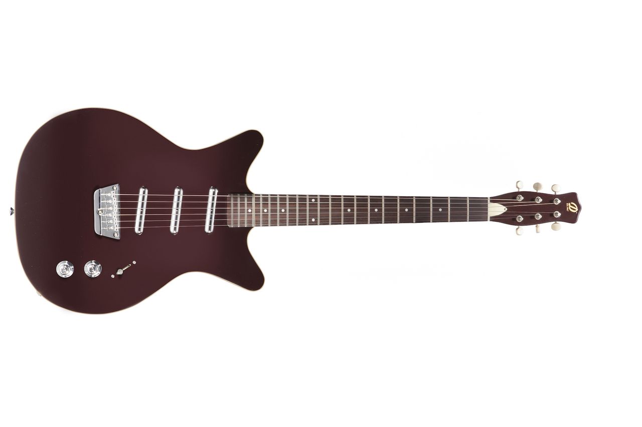 Danelectro's '59 Triple Divine in Dark Burgundy
