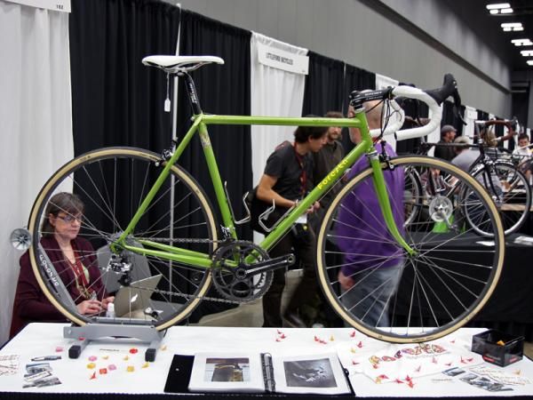 New builder Foresta brought this clean-looking lugged steel road bike to NAHBS.