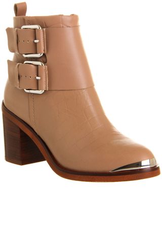 Office Taupe Leather Ankle Boots, £95