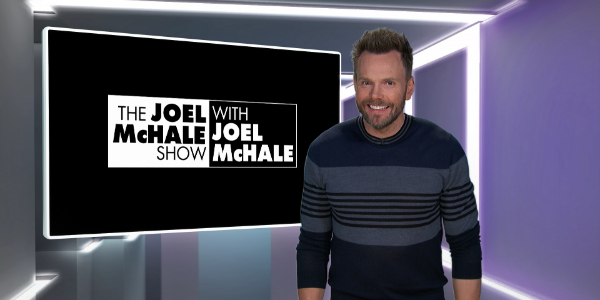 Promotional still of Joel McHale in his new Netflix series The Joel McHale Show with Joel McHale