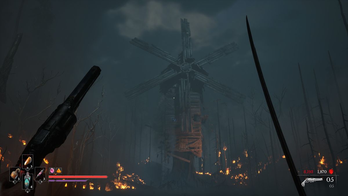 A screenshot of a windmill from Valor Mortis