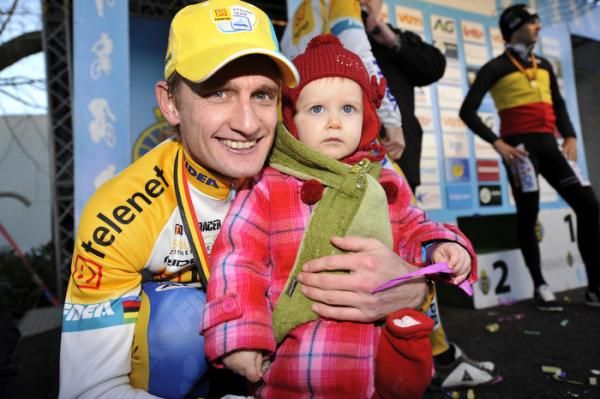 Bart Wellens and his daughter Lily