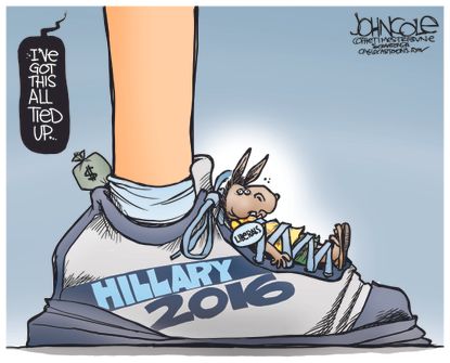 Political cartoon U.S. Hillary Clinton 2016 Democrats