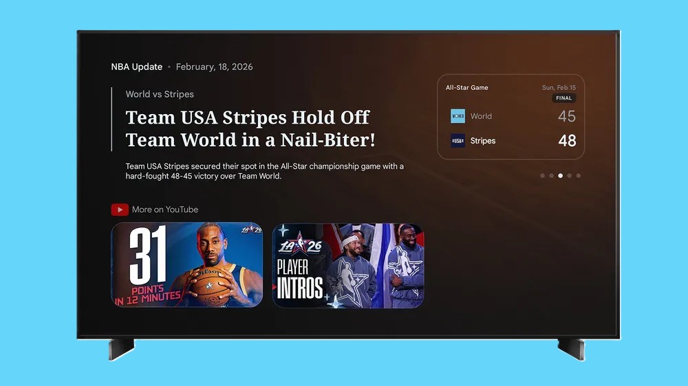 نکات برجسته ورزشی Google TV