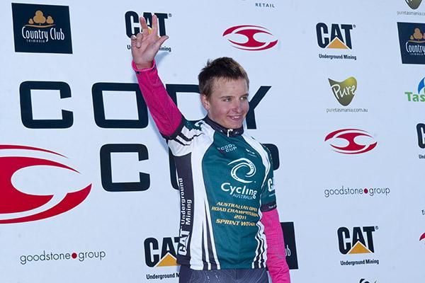 The pint-sized Kiwi Alexander Ray (Hyster-Total Rush) also won the green jersey competition for sprint points on the tour.