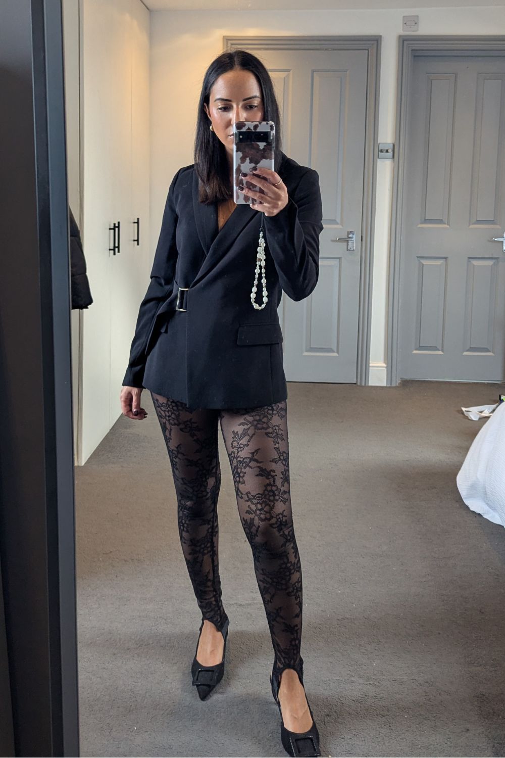 Best petite leggings @jazzriaharris Karen Millen Petite Lace Stirrup Legging