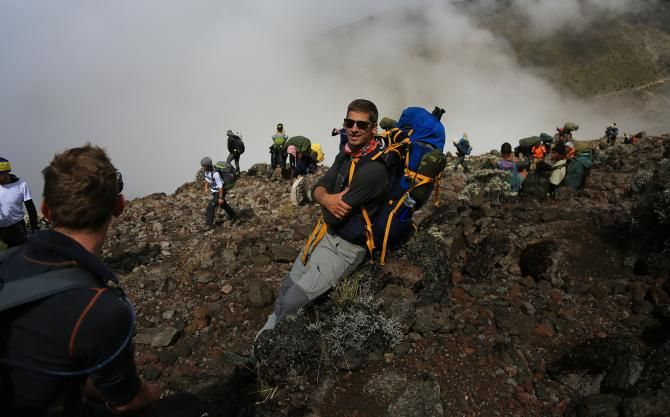 Peter Sagan looks fairly relaxed on the trek