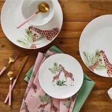 asda giraffe dinner set