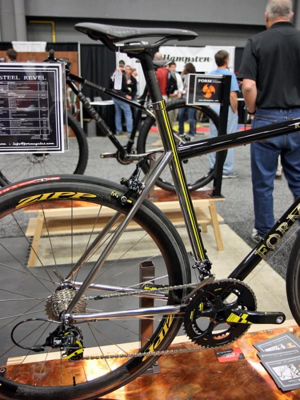 Stainless steel's inherent corrosion resistance allows Form Cycles to leave the back end raw.