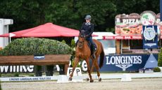 German rider Anna Lena Schaaf and Fairytale 39 (pictured) are in the lead of the Luhm&uuml;hlen Horse Trials CCI4*-S dressage on day one