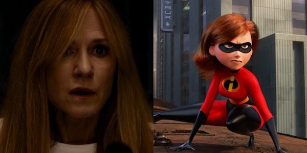 Holly Hunter and Elastigirl