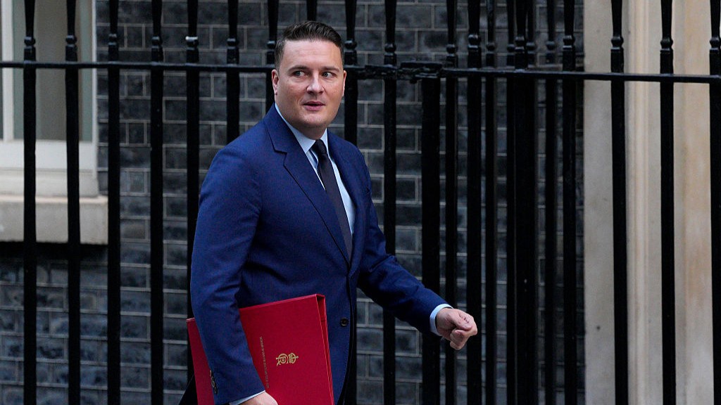 British Secretary of State for Health and Social Care Wes Streeting arrives to attend a cabinet meeting at 10 Downing Street