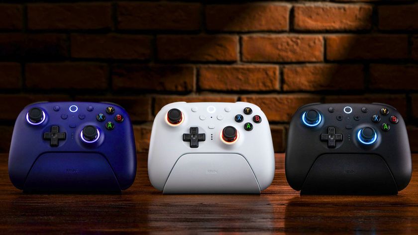 The three colorways of the 8BitDo Ultimate 2 Wireless Controller in a marketing image