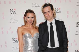 Billie Piper and Johnny Lloyd on the red carpet