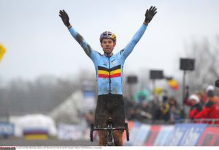 Van Aert wins cyclo-cross world title