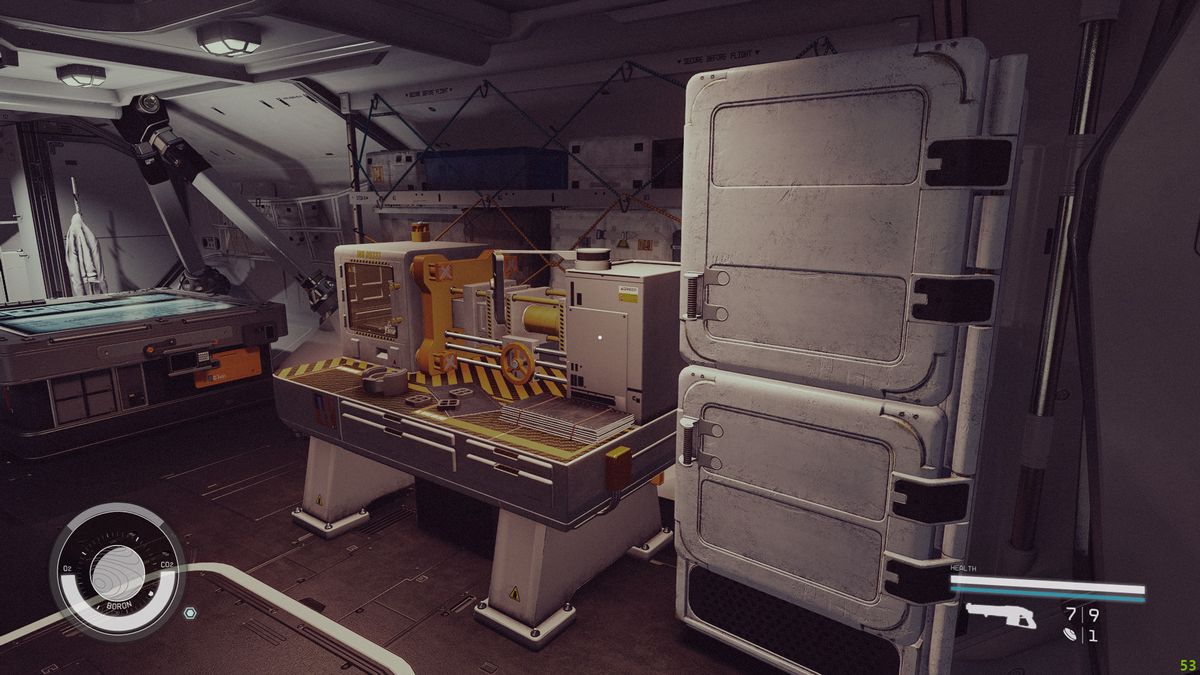 Starfield decorate ship interior