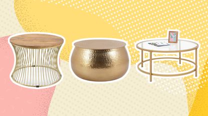 gold coffee tables lead graphic