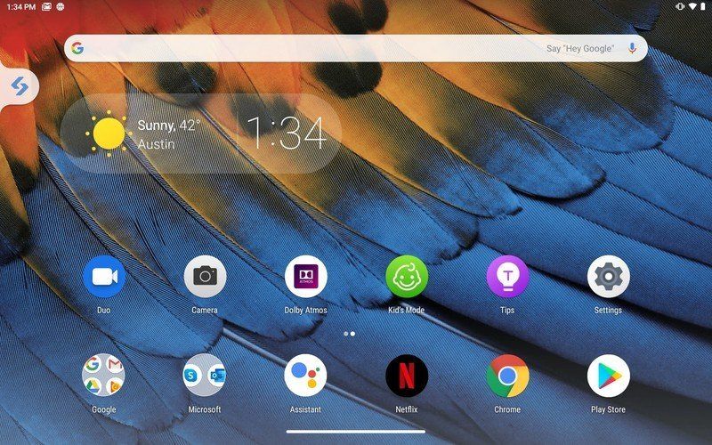 Lenovo Yoga Smart Tab Homescreen
