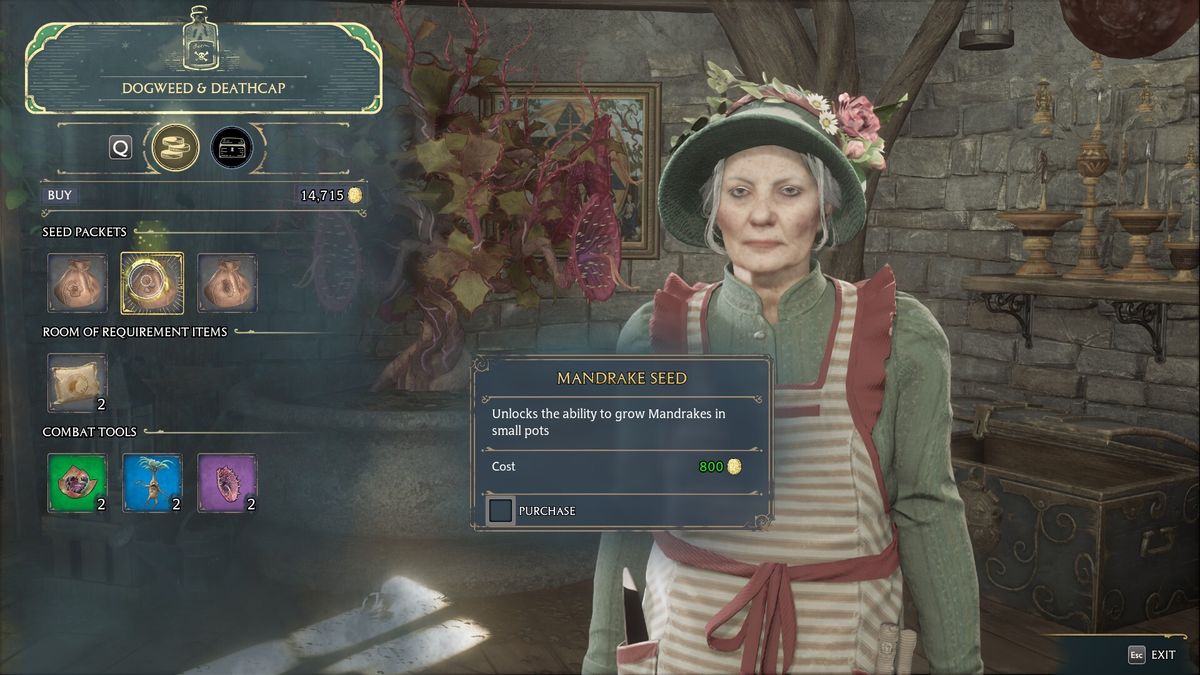 Hogwarts Legacy Mandrakes