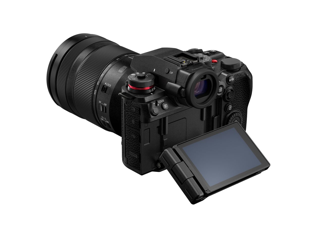 The Panasonic Lumix S1R II's tilt screen