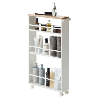 Yamazaki Slim Storage Cart in white