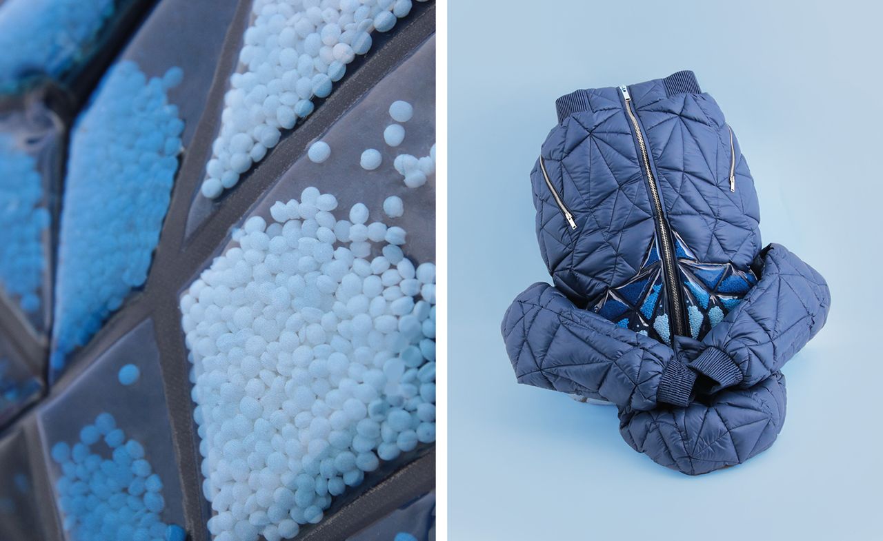 We’re wrapping up in Byblos’ recycled plastic jackets Wallpaper