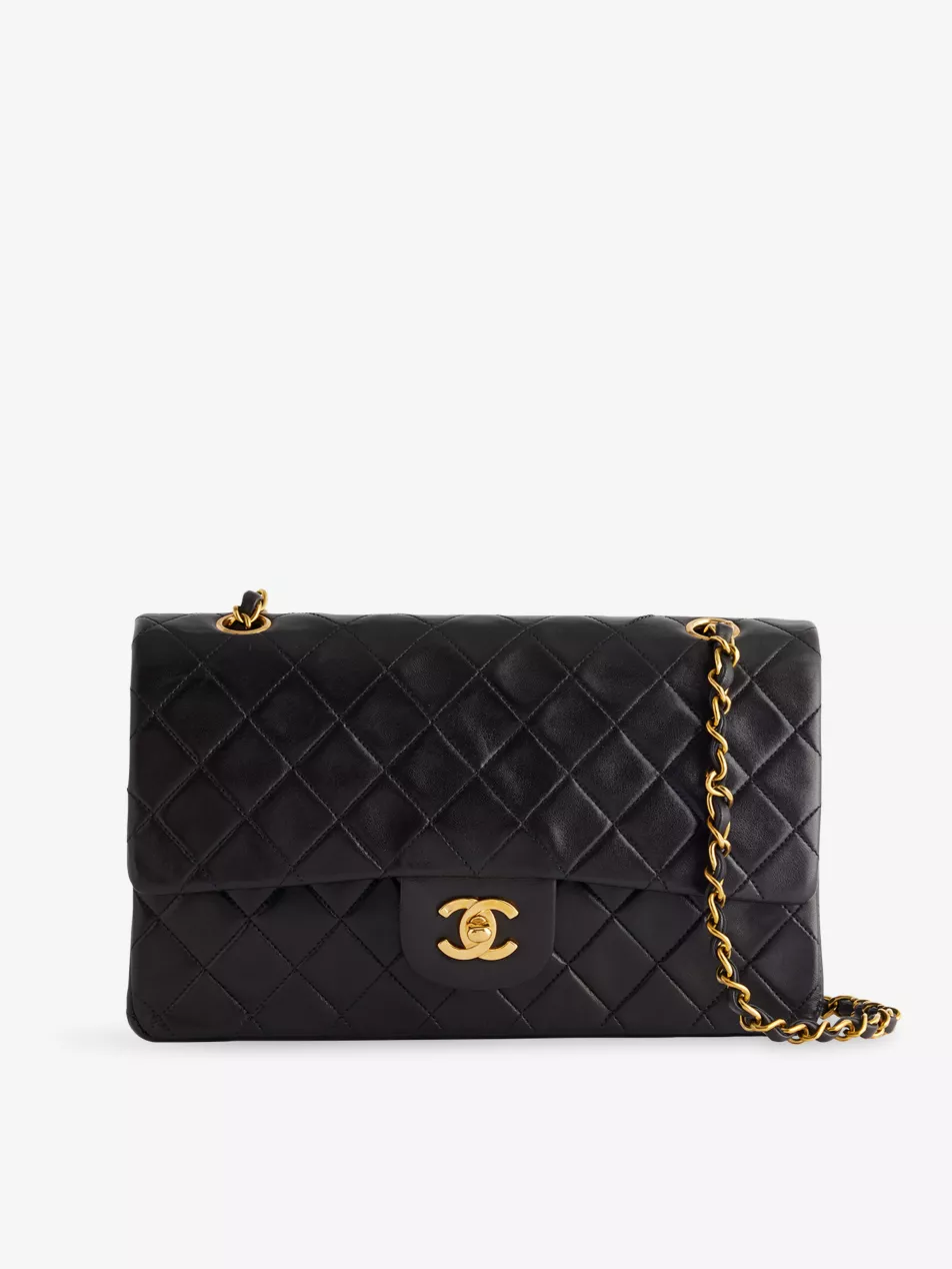 Pre-Loved Chanel Classic Double-Flap Lambskin Shoulder Bag