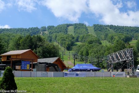 Windham Mountain conditions were quite different this year. Trails were wet, and the temperature was above 90-degrees with high humidity.