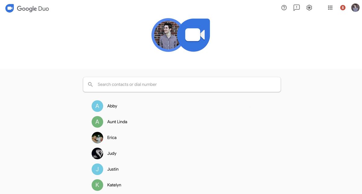 Google Duo on Web