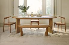 wood dining table with wood chairs