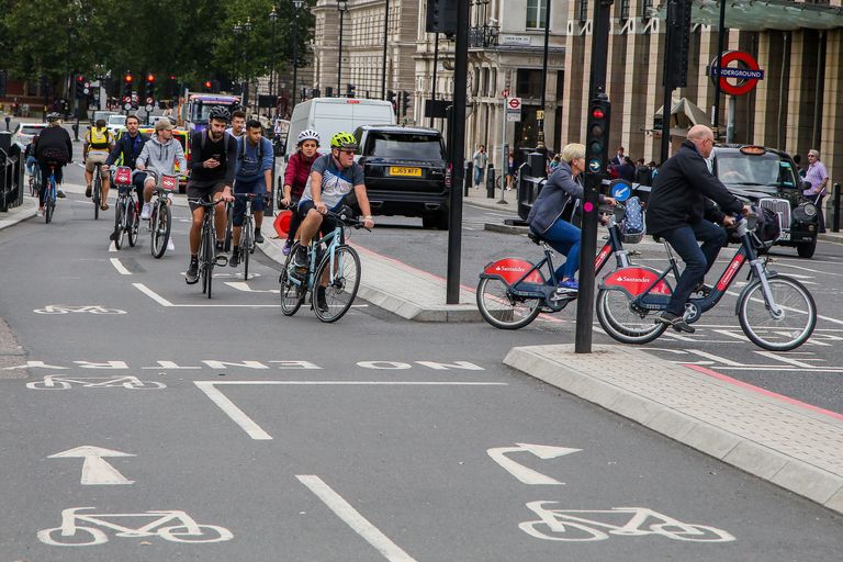 London bike lane
