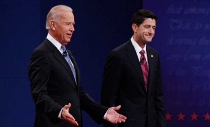 Vice President Joe Biden and Rep. Paul Ryan (R-Wis.) at their Oct. 11 debate in Kentucky.