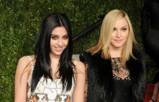 Madonna and daughter Lourdes Leon arrive at the Vanity Fair Oscar Party 2011