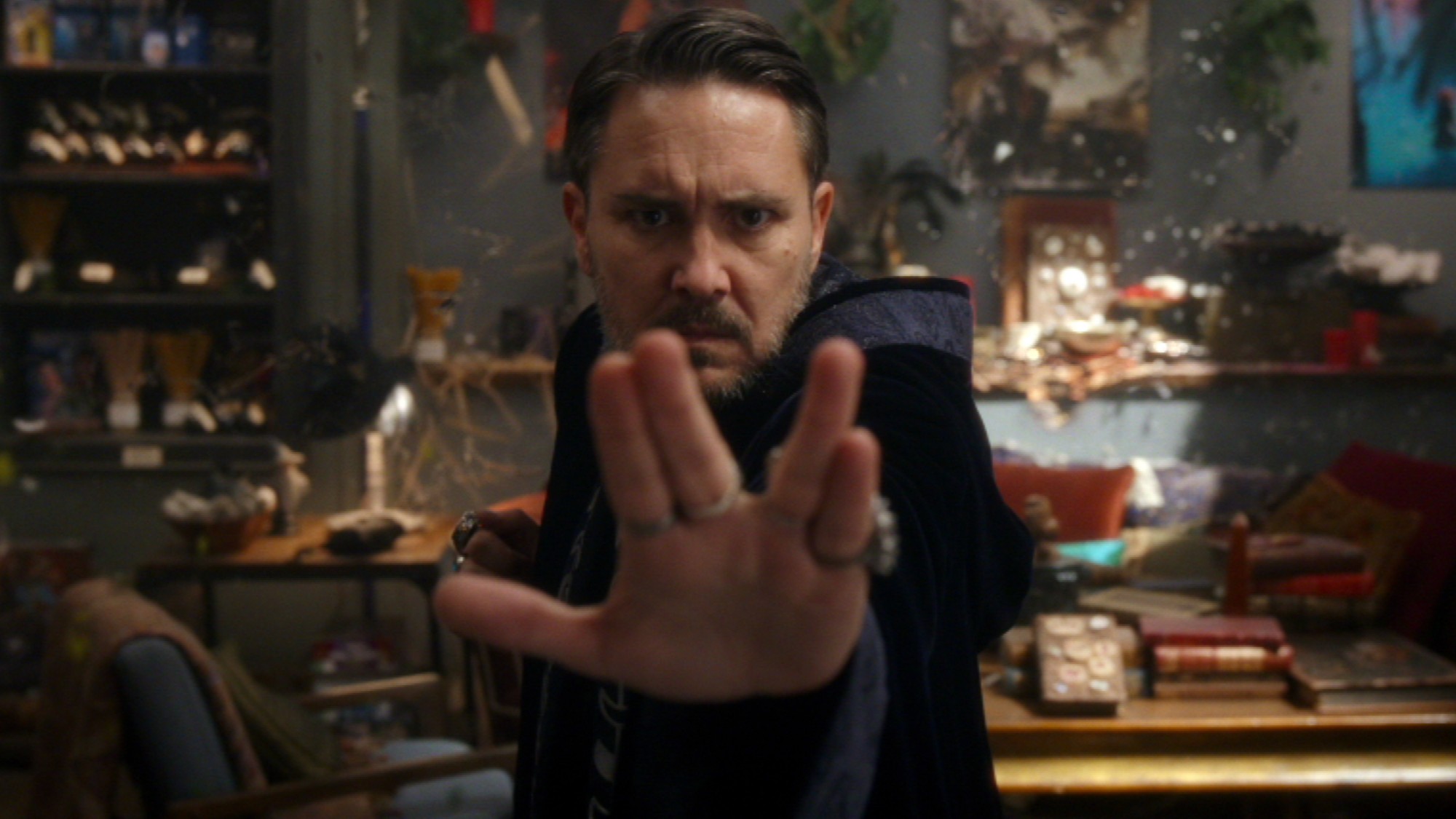 Wil Wheaton from the Magic Guild attempts to take down Bert. 
