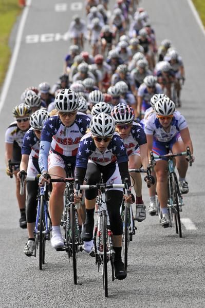 USA National Team continue to lead the peloton.