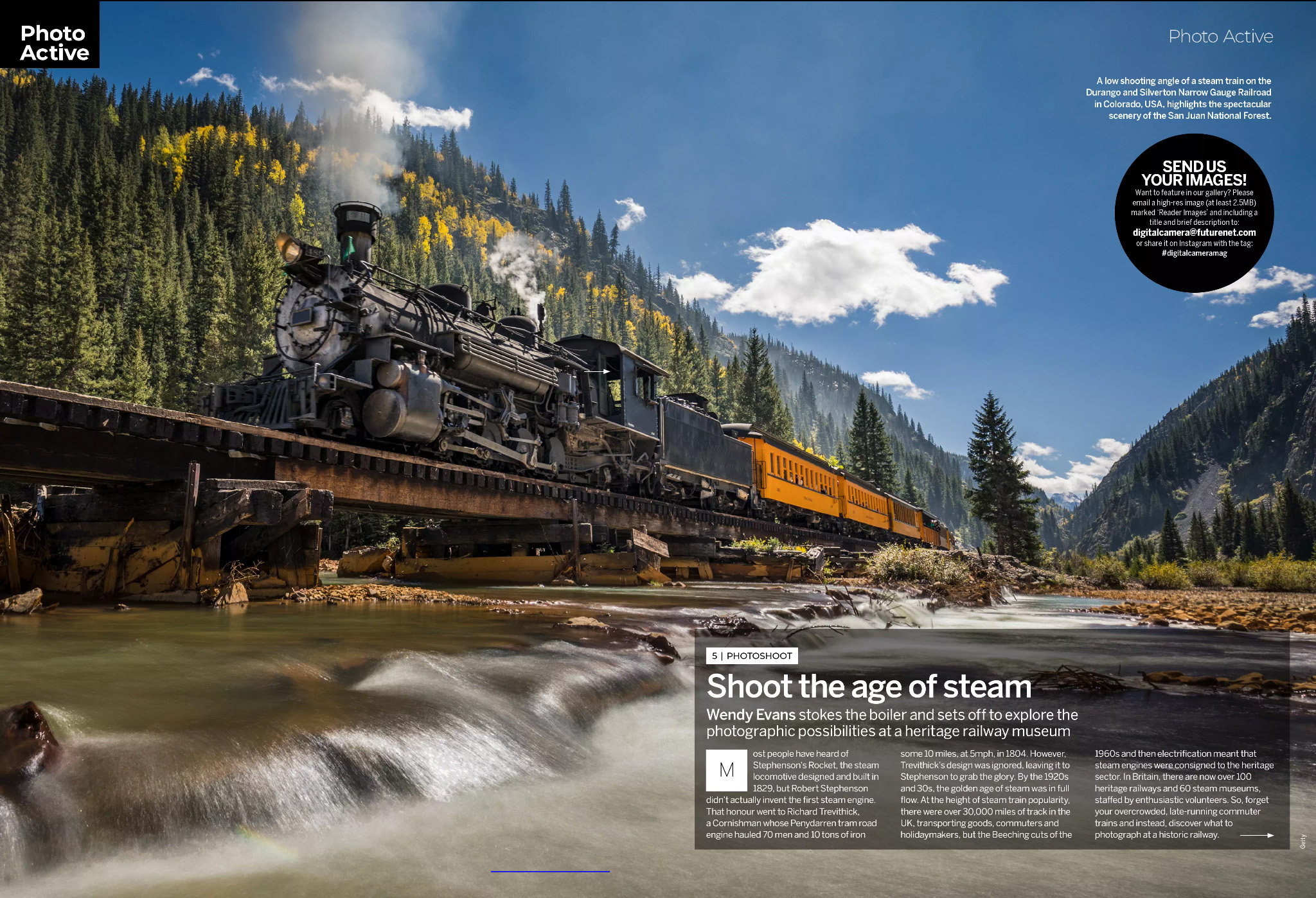 Opening two pages of project 5 in Photo Active section in issue 281 (May 2024) of Digital Camera